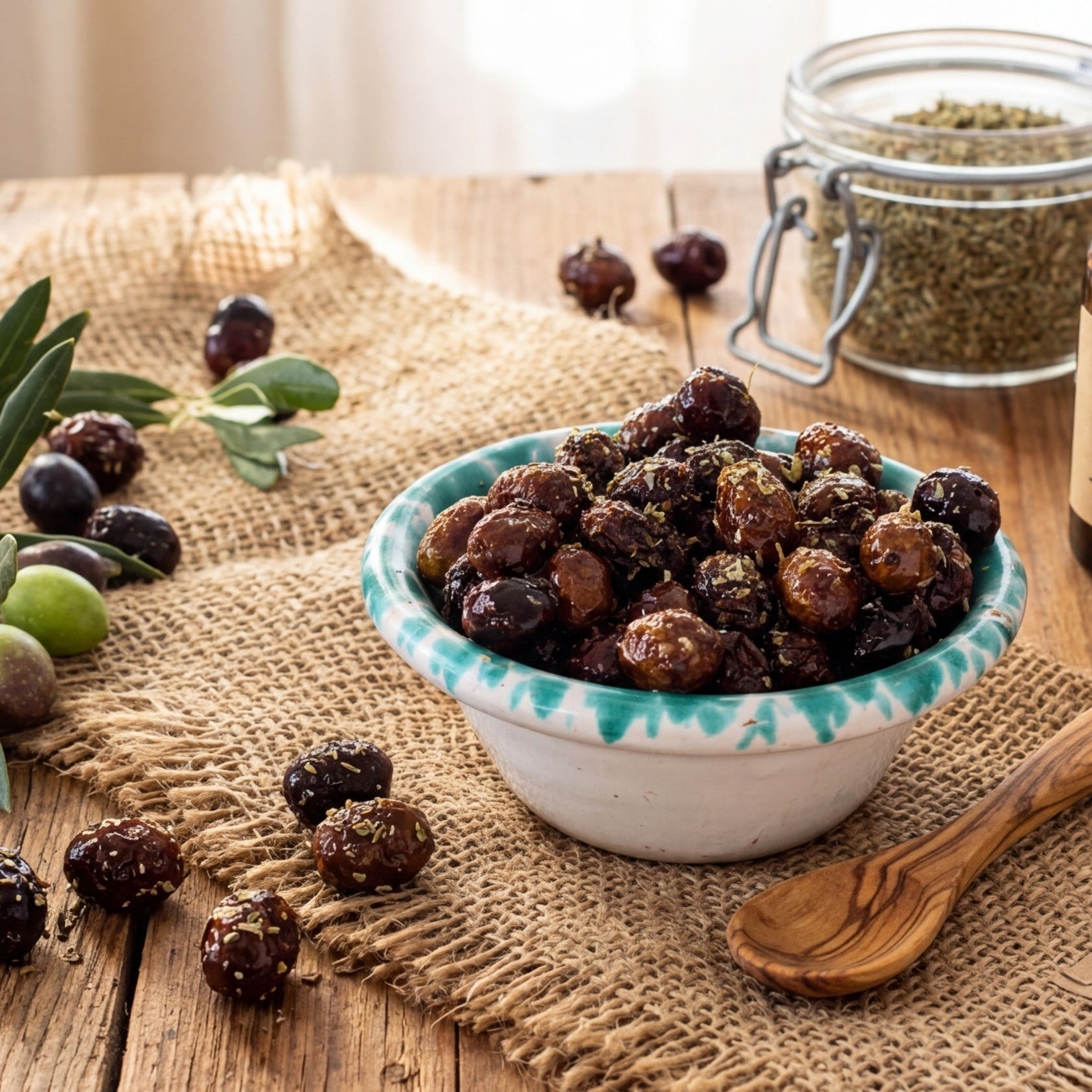 Olive Nere Condite Sott'Olio